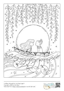 a cute moonlight image by illustrator Lulu Mayo