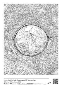 verengan colouring page from mythic world by kerby rosanes